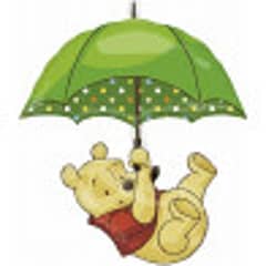 Фігура Вінні-Пух на парасольці