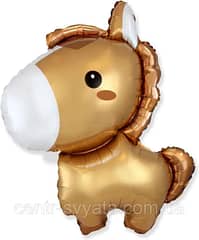 КОНИК КОРИЧНЕВИЙ ФОЛЬГОВАНА
