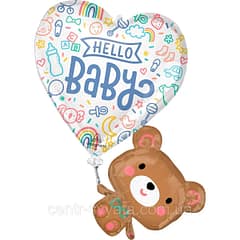 Ведмедик з кулькою hello baby